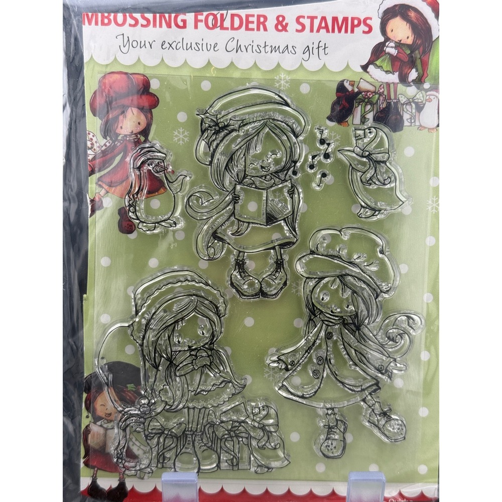 Gorjuss Santoro Christmas Clear Stamp Set Exclusive Holiday Crafting Penguin